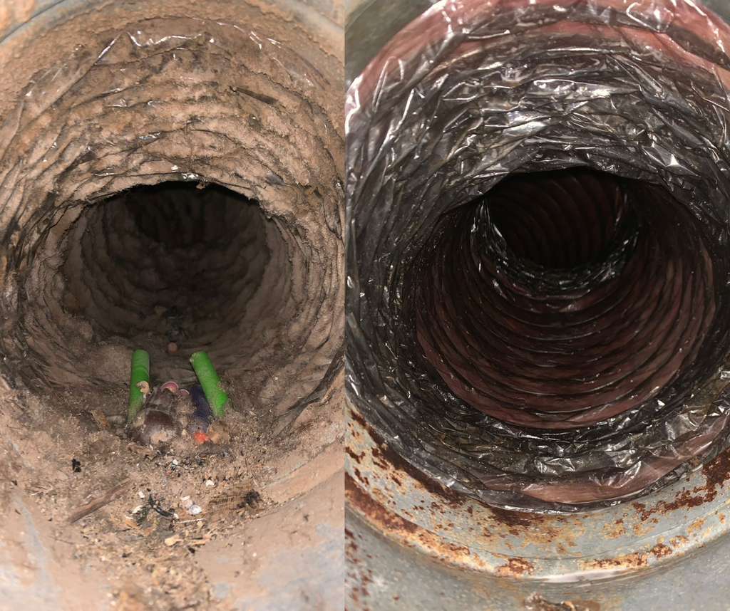 Before duct cleaning