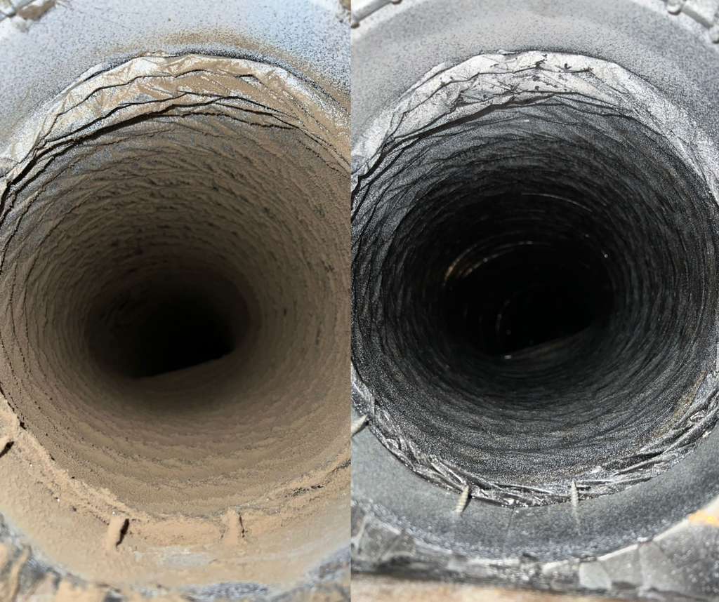 Clean air duct after cleaning Atlanta